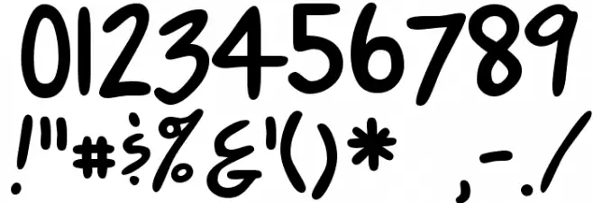 Comics Regular Font OTHER CHARS