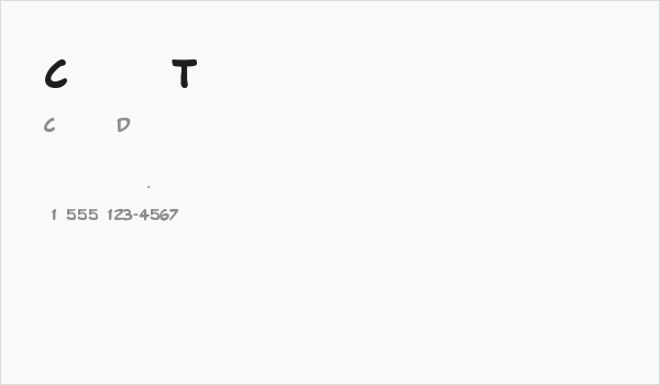 Comics Tricks Business Card