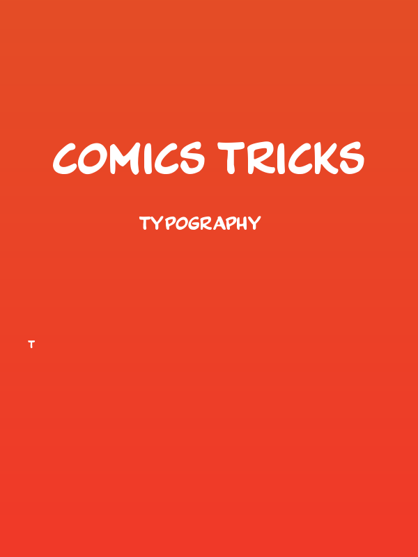 Comics Tricks Poster