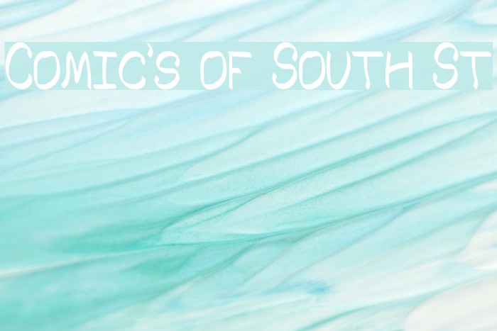 Comic's of South St Example 2