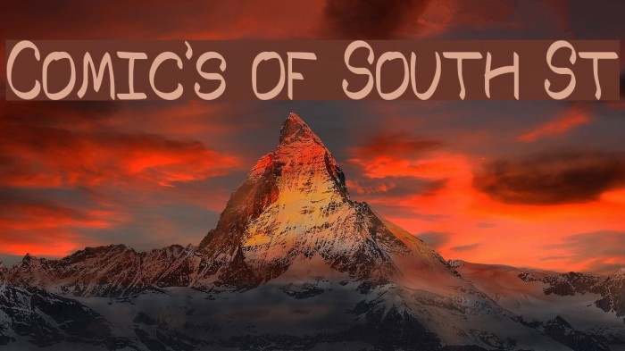 Comic's of South St Example 3