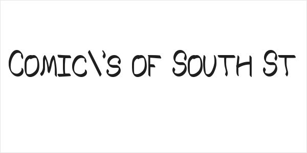 Comic's of South St Logo