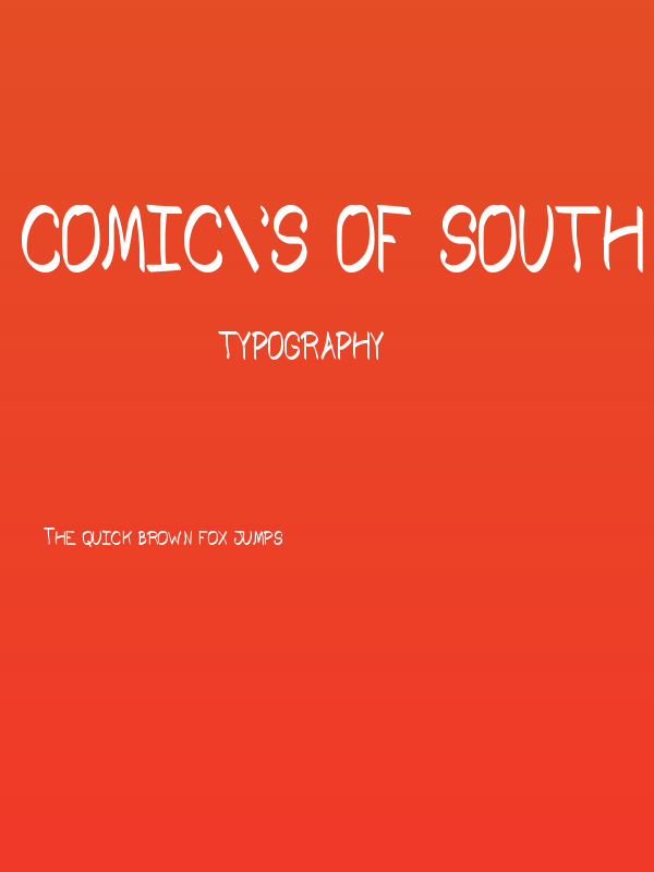 Comic's of South St Poster
