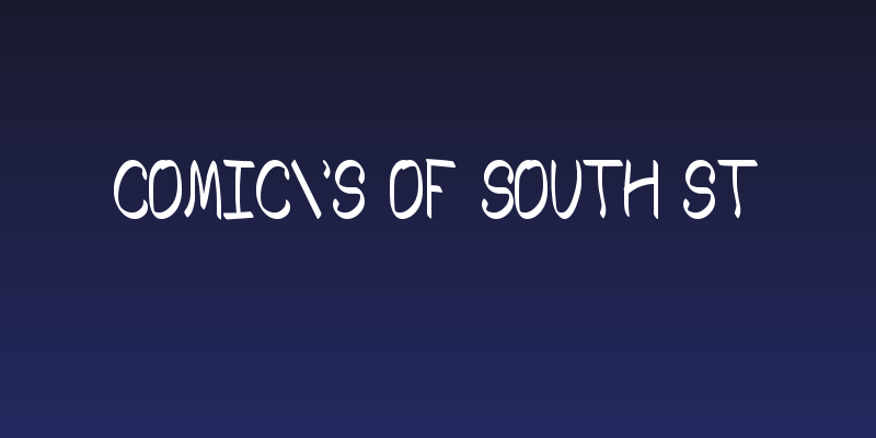 Comic's of South St Social Header