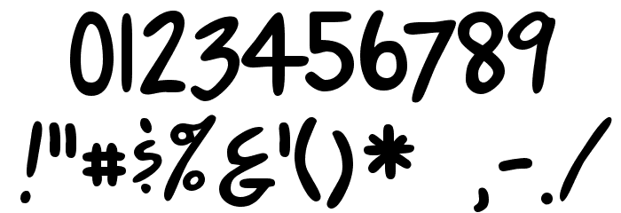 ComicsCarToon Regular Font OTHER CHARS