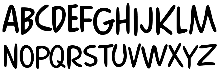 ComicsCarToon Regular Font LOWERCASE