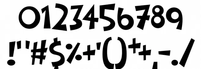 Comictastic Font OTHER CHARS