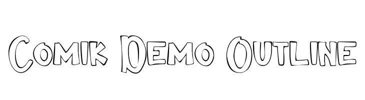 Comik Demo Outline  Free Fonts Download