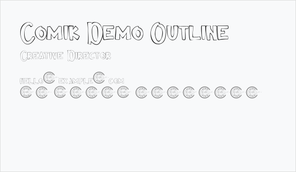 Comik Demo Outline Business Card