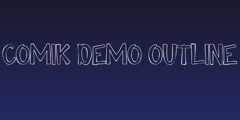 Comik Demo Outline Social Header