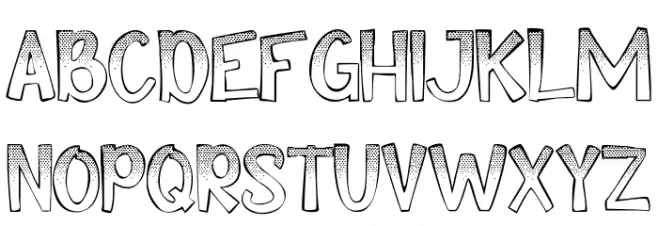 Comik Demo Texture Polices MAJUSCULES