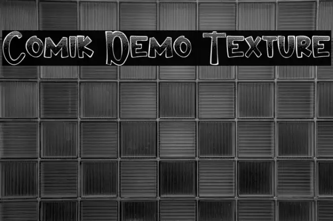 Comik Demo Texture Font examples