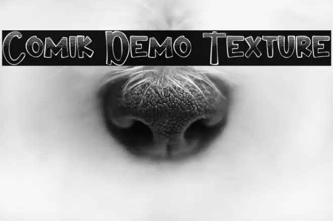 Comik Demo Texture Font examples