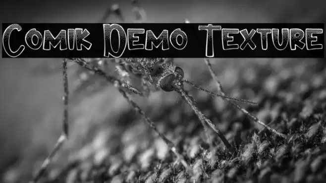 Comik Demo Texture Font examples
