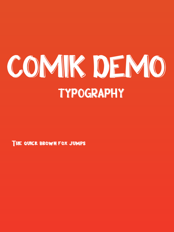 Comik Demo Poster