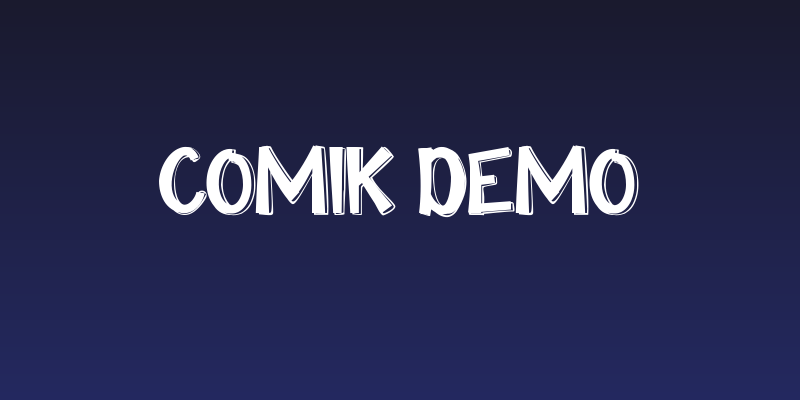 Comik Demo Social Header