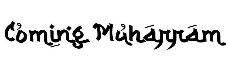 Coming Muharram  フリーフォントのダウンロード