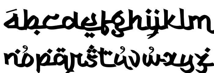 Coming Muharram Font LOWERCASE