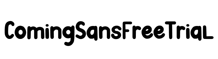 Coming Sans Free Trial  font caratteri gratis