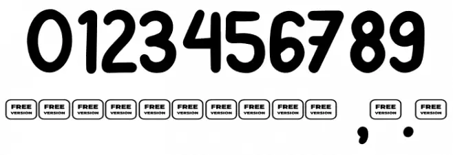 Coming Sans Free Trial Font OTHER CHARS