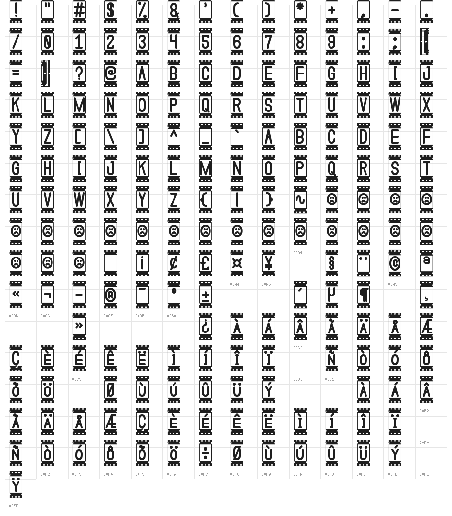 Coming Soon St Character Map