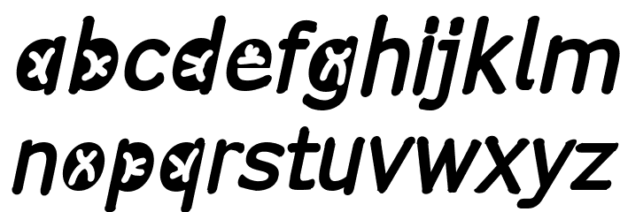 Comistain Italic Font LOWERCASE