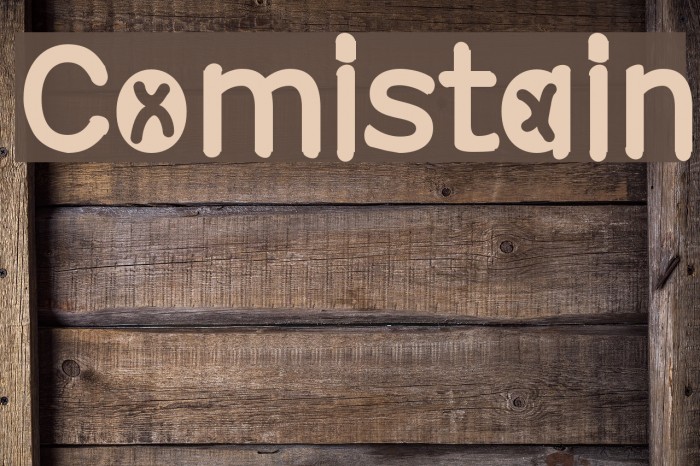 Comistain Caratteri examples