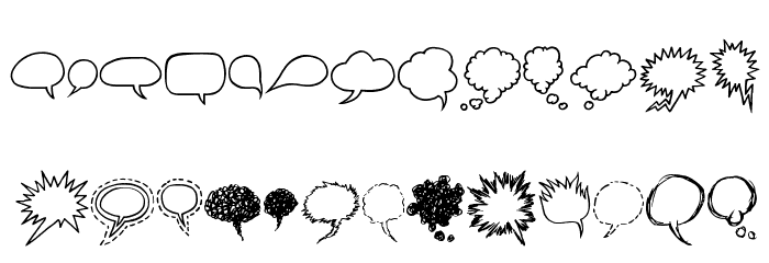 Comix Bubbles Font OTHER CHARS