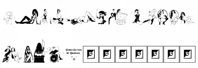 Comix Cuties Font Litere mari