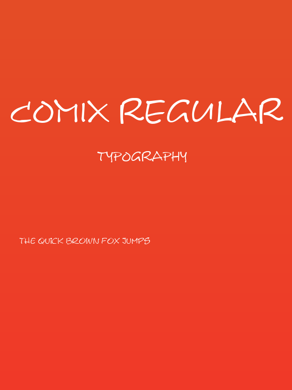 Comix Regular Poster