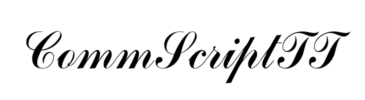 CommScriptTT Font