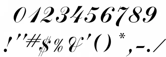 CommScriptTT Font OTHER CHARS