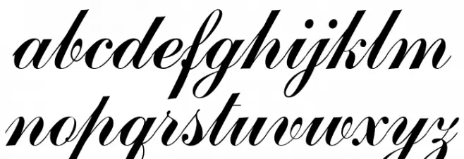 CommScriptTT Schriftart Kleinbuchstaben