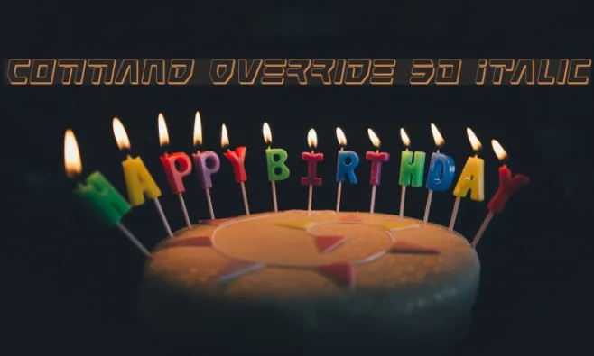 Command Override 3D Italic Example 3