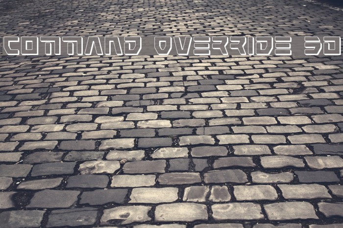 Command Override 3D Font examples