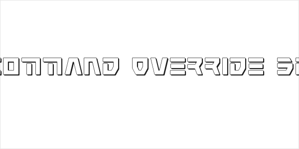 Command Override 3D Logo