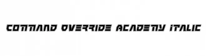 Command Override Academy Italic  नि: शुल्क फ़ॉन्ट्स डाउनलोड