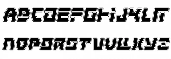 Command Override Academy Italic Schriftart Groß