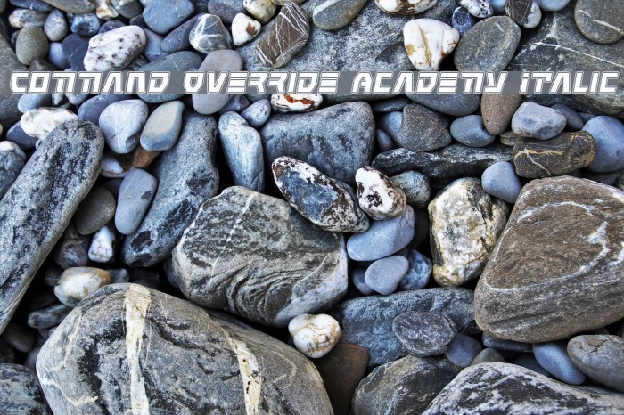 Command Override Academy Italic Font examples