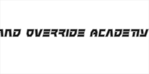 Command Override Academy Italic Logo