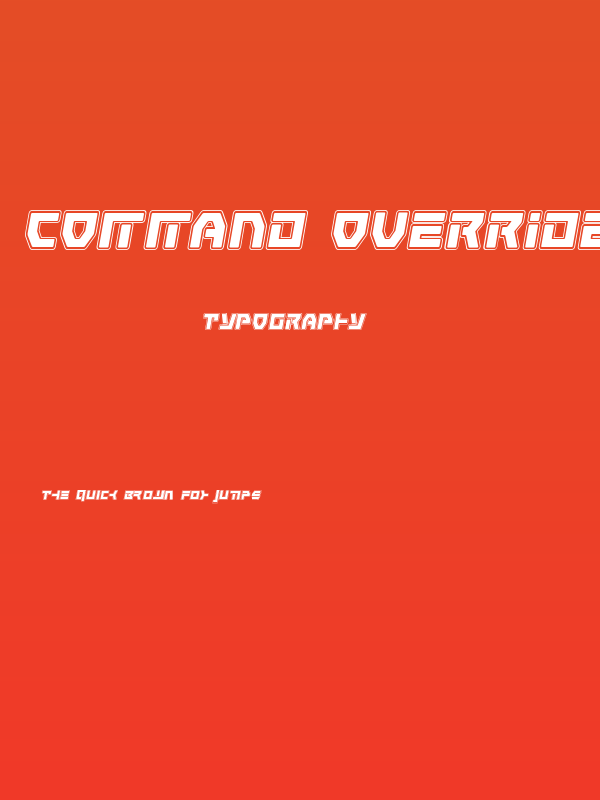 Command Override Academy Italic Poster