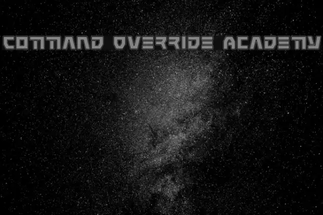 Command Override Academy Font examples