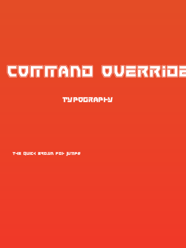 Command Override Academy Poster