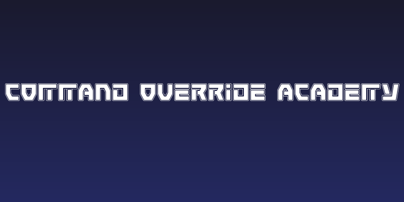 Command Override Academy Social Header