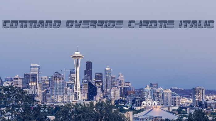 Command Override Chrome Italic Font examples