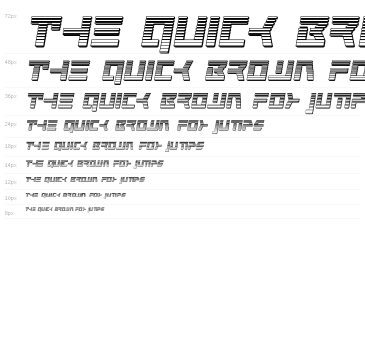 Command Override Chrome Italic Waterfall