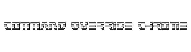 Command Override Chrome  フリーフォントのダウンロード