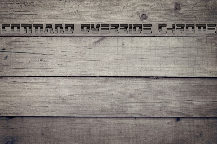 Command Override Chrome Font examples