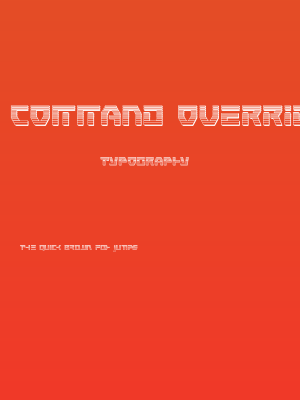 Command Override Chrome Poster