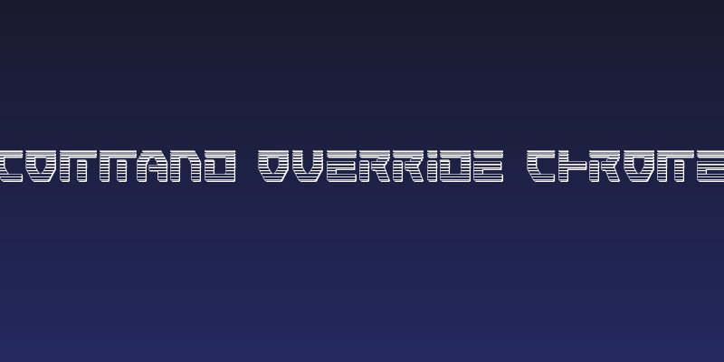 Command Override Chrome Social Header